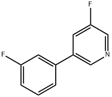 3-fluoro-5-(3-fluorophenyl)pyridine Structure