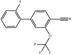 2'-Fluoro-3-(trifluoromethoxy)biphenyl-4-carbonitrile Structure