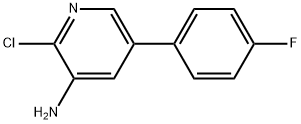 2-chloro-5-(4-fluorophenyl)pyridin-3-amine Structure