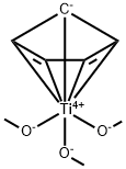 trimethoxy(η5-2,4-cyclopentadien-1-yl)titanium Structure