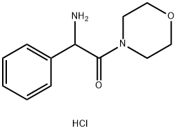 2-Amino-1-(morpholin-4-yl)-2-phenylethan-1-one hydrochloride Structure