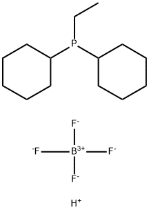 Phosphine, dicyclohexylethyl-, tetrafluoroborate(1-) (1:1) 구조식 이미지