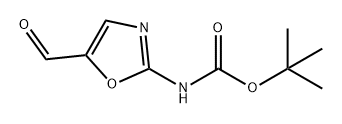 (5-Formyl-oxazol-2-yl)-carbamic acid tert-butyl ester Structure