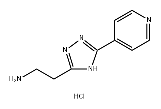 1H-1,2,4-Triazole-3-ethanamine, 5-(4-pyridinyl)-, hydrochloride (1:1) Structure
