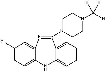 CLOZAPINE-D3 Structure