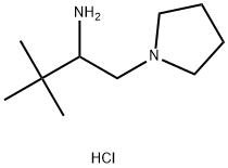 3,3-dimethyl-1-(pyrrolidin-1-yl)butan-2-aminedihydrochloride Structure