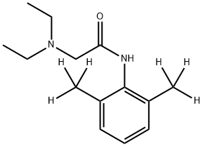 Lidocaine-d6 HCl Structure