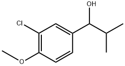 1-(3-chloro-4-methoxyphenyl)-2-methylpropan-1-ol 구조식 이미지