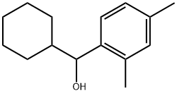 α-Cyclohexyl-2,4-dimethylbenzenemethanol Structure