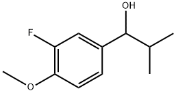 1-(3-fluoro-4-methoxyphenyl)-2-methylpropan-1-ol Structure