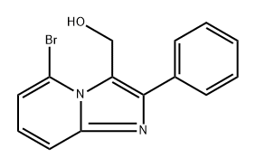 (5-bromo-2-phenylimidazo[1,2-a]pyridin-3-yl)methanol Structure