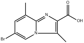 6-bromo-3,8-dimethylimidazo[1,2-a]pyridine-2-carboxylic acid Structure