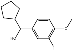 α-Cyclopentyl-3-fluoro-4-methoxybenzenemethanol Structure