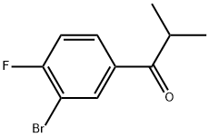 1-(3-Bromo-4-fluorophenyl)-2-methyl-1-propanone Structure