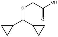 Dicyclopropylmethoxy-acetic acid Structure