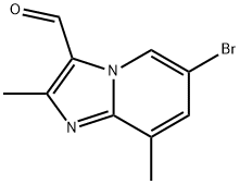 6-bromo-2,8-dimethylimidazo[1,2-a]pyridine-3-carbaldehyde Structure