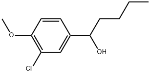 α-Butyl-3-chloro-4-methoxybenzenemethanol Structure