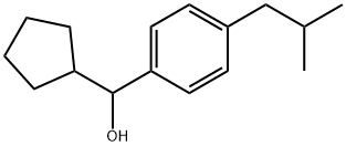 α-Cyclopentyl-4-(2-methylpropyl)benzenemethanol Structure