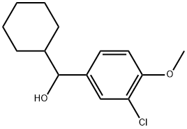 3-Chloro-α-cyclohexyl-4-methoxybenzenemethanol Structure