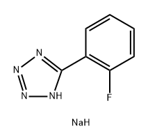 sodium:5-(2-fluorophenyl)-1,2,3-triaza-4-azanidacyclopenta-2,5-diene Structure