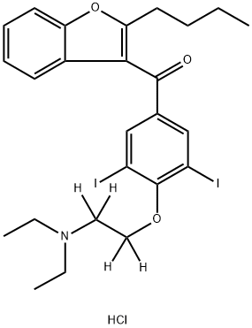 Amiodarone-D4 HCl Structure