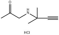 1-[(1,1-dimethylprop-2-yn-1-yl)amino]acetone Structure