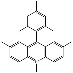 Acridinium, 2,7,10-trimethyl-9-(2,4,6-trimethylphenyl)- Structure