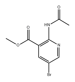 methyl 2-acetamido-5-bromonicotinate Structure