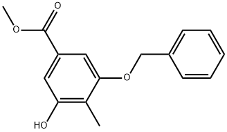 Methyl 3-hydroxy-4-methyl-5-(phenylmethoxy)benzoate Structure