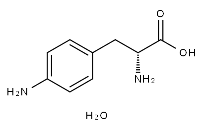 4-amino- D-Phenylalanine, hydrate (1:1) 구조식 이미지