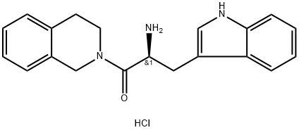 (S)-2-amino-1-(3,4-dihydroisoquinolin-2(1H)-yl)-3-(1H-indol-3-yl)propan-1-one hydrochloride Structure