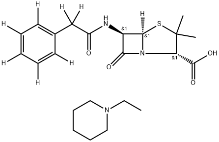 Benzylpenicilline-D7 N-ethylpiperidiniuM salt
Penicillin G-D7 salt Structure