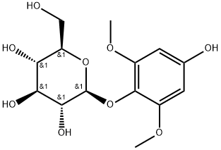 β-D-Glucopyranoside, 4-hydroxy-2,6-dimethoxyphenyl Structure