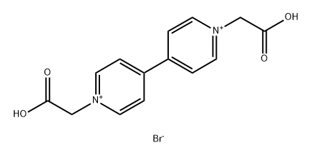 4,4'-Bipyridinium, 1,1'-bis(carboxymethyl)-, bromide (1:2) Structure