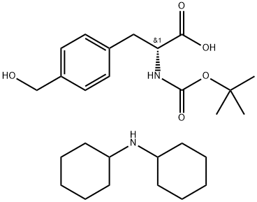 Boc-D-Phe(4-MeOH)-OH.DCHA Structure