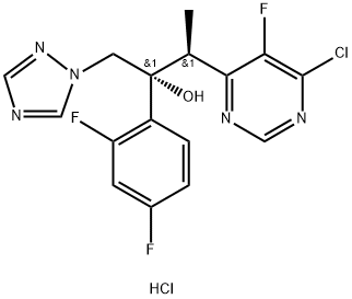 Voriconazole Impurity 9 HCl Structure