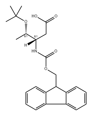 (9H-Fluoren-9-yl)MethOxy]Carbonyl D-β-homothreonine(OtBu) Structure