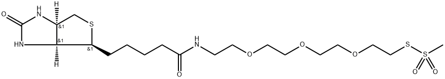 5-[(3aR,4S,6aR)-2-oxo-1,3,3a,4,6,6a-hexahydrothieno[4,3-d]imidazol-4-yl]-N-[2-[2-[2-(2-methylsulfonylsulfanylethoxy)ethoxy]ethoxy]ethyl]pentanamide Structure