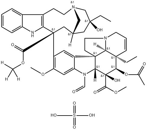 [2H3]- Vincristine Sulfate Structure