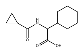 2-cyclohexyl-2-(cyclopropylformamido)acetic acid Structure