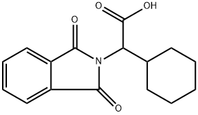 2-cyclohexyl-2-(1,3-dioxoisoindolin-2-yl)acetic acid Structure