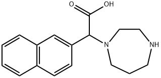 1H-1,4-Diazepine-1-acetic acid, hexahydro-α-2-naphthalenyl- Structure