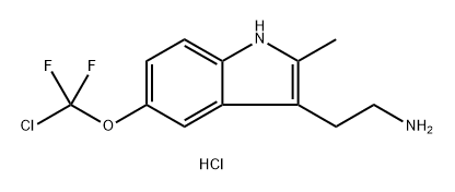 2-{5-[chloro(difluoro)methoxy]-2-methyl-1{H}-indol-3-yl}ethanamine Structure