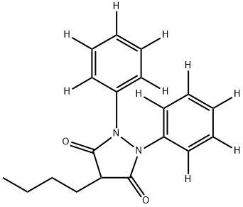 Phenylbutazone-d10 (diphenyl-d10) 구조식 이미지