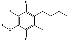 4-n-Butylphenol--d4,OD Structure