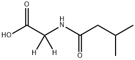 N-(3-Methylbutyryl)glycine-2,2-d2 Structure