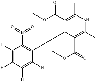 Nifedipine-d4 (2-nitrophenyl-d4) Structure