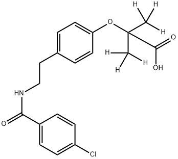 Bezafibrate-d6 (dimethyl-d6)	 Structure