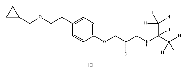 (±)-Betaxolol-d7 HCl (N-iso-propyl-d7) Structure