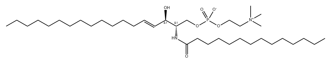 3,5-Dioxa-8-aza-4-phosphadocosan-1-aminium, 4-hydroxy-7-[(1R,2E)-1-hydroxy-2-hexadecen-1-yl]-N,N,N-trimethyl-9-oxo-, inner salt, 4-oxide, (7S)- Structure